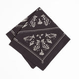 mess of trout bandana black cotton hand-crafted mollyjogger