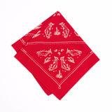 mess of trout bandana red cotton hand-crafted mollyjogger