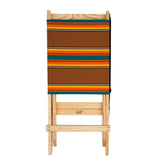 Folding Camp Chair Blue Ridge Works USA Mollyjogger Stripe Awning Riverside