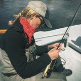 mess of trout bandana red cotton hand-crafted mollyjogger