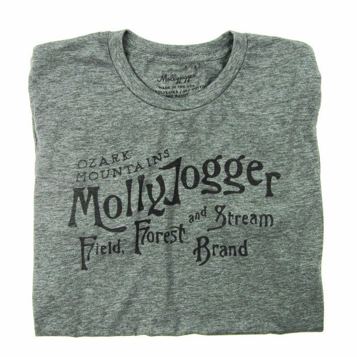 Mollyjogger logo tee tri blend water base print