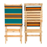 Folding Camp Chair Blue Ridge Works USA Mollyjogger Stripe Awning Riverside